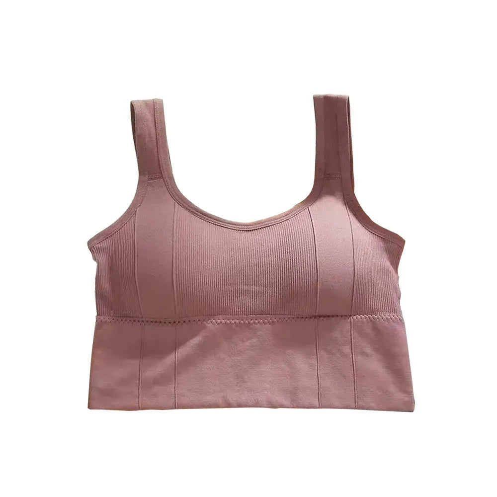 1PCBreathable Sports Bra Anti-Sweat Fitness Top Women Seamless Yoga Bra Shockproof Crop Top Push Up Sport Bra Gym Workout Top
