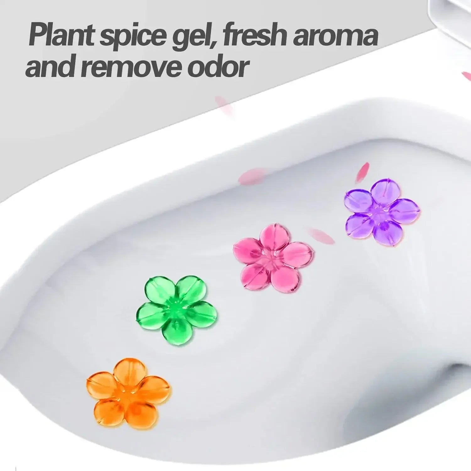 Toilet Gel 1Pc/12 Count Toilet Bowl Gel Stamp 6 Kinds Of Scent Toilet Cleaner Gel Stamp Kit Air Freshener Flower Fragrance