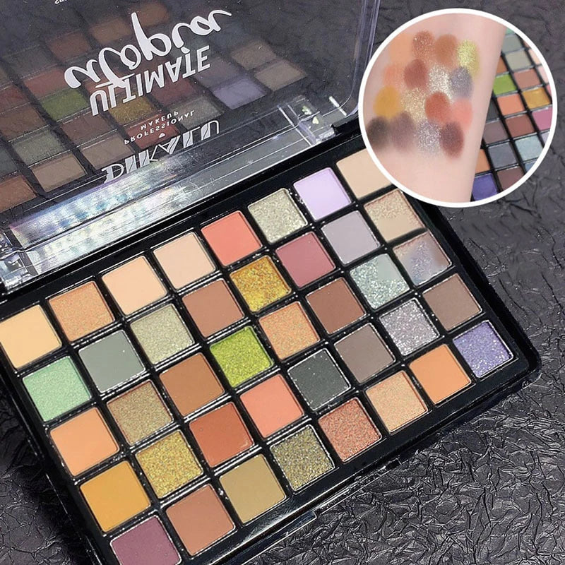 Shimmer Eyeshadow Palette 40 Colors Eye Shadows Matte Glitter Pigment Eye Shadows Wterproof Korean Eye Makeup Palette Cosmetics