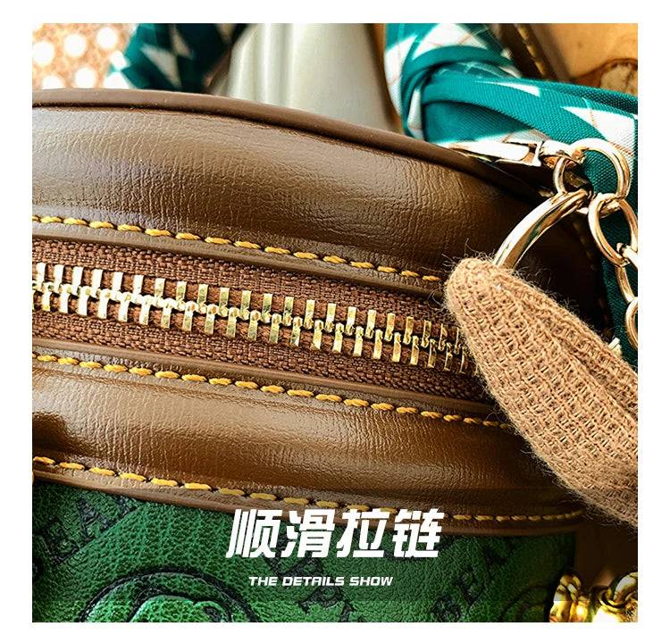 cute bear design crossbody bags for women,mellifluous women's handbag,knurling cylindrical shoulder purse,Girl handbag purse