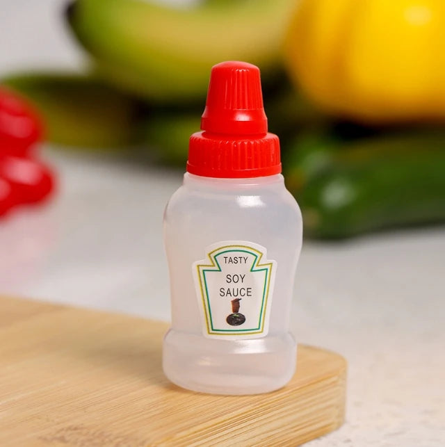 Mini Tomato Ketchup Bottle Portable Small Sauce Container Salad Dressing Pantry S For Bento Box Household Plastic Gravy Boat