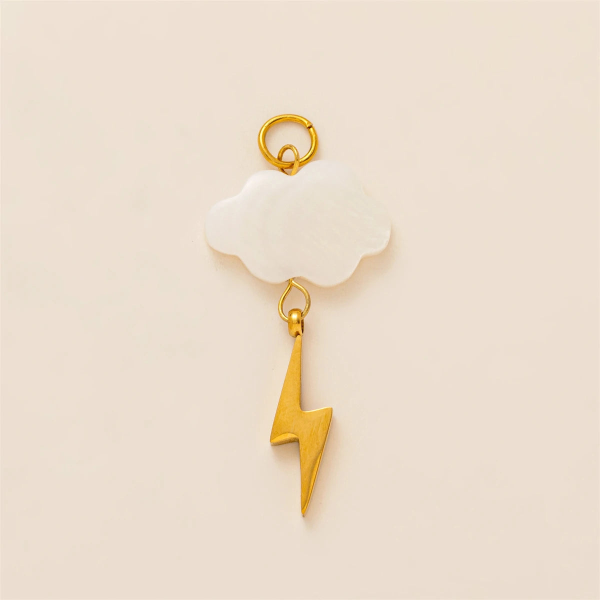 Stainless steel new color cloud pendant accessories DIY gold-plated color preservation