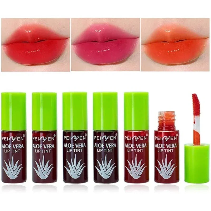 6Pcs Water Glow Jelly Moisturizing Lip Gloss Set Transparent Lip Glaze Oil Hydrating Lip Plumper Liquid Lipstick Lips Cosmetic