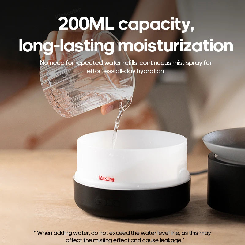 Ultra Quiet Mist Spray Surge Aromatherapy Diffuser with Colorful Lighting Essential Oil Humidifier Sprayer for Home Room Office