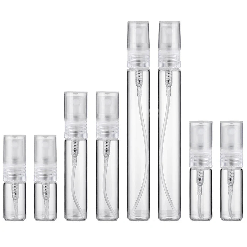 8/16PCS Perfume Bottle Portable Glass Refillable Spray Bottle Atomizer Container Women Perfume Pump Travel Bottle