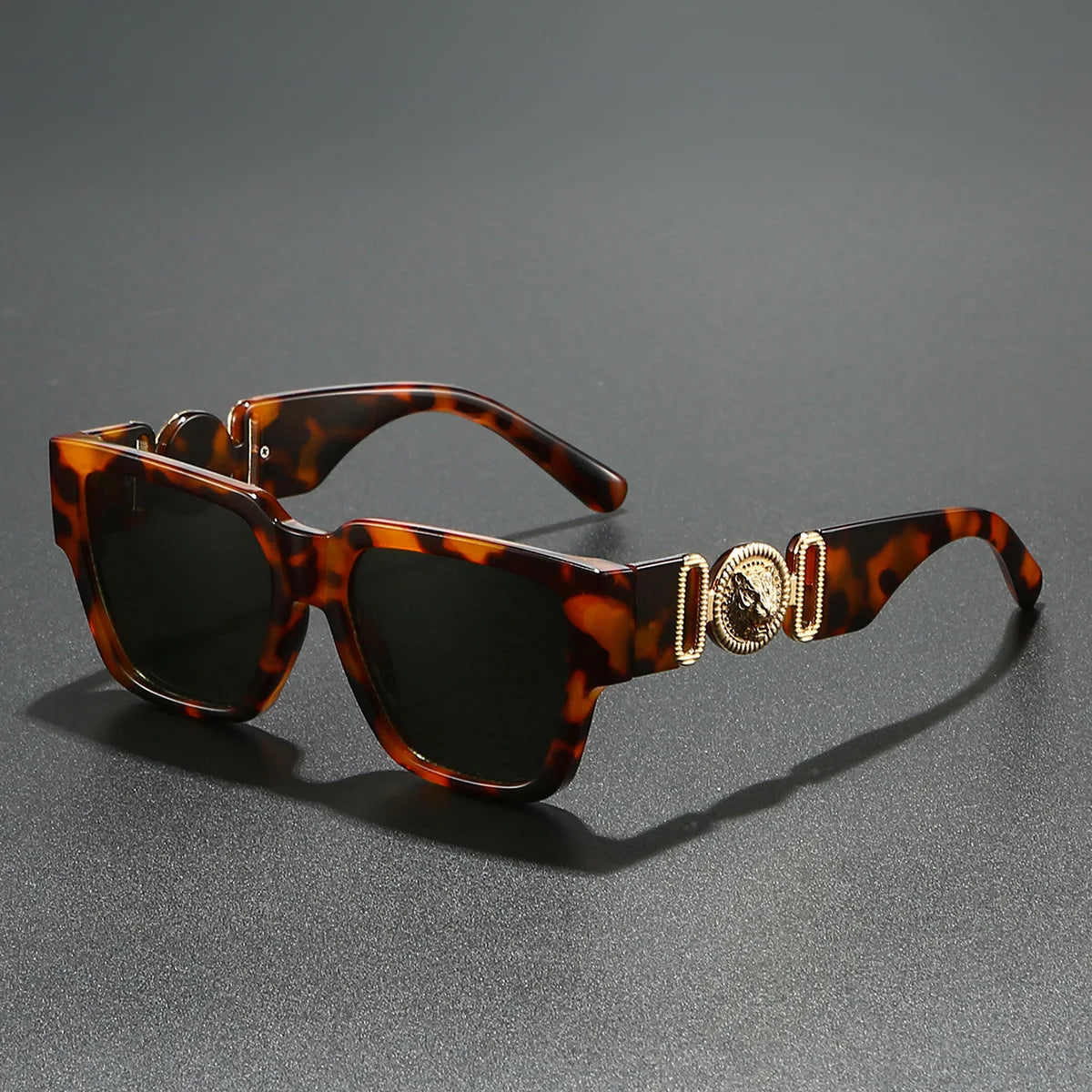 2025 Newest Luxury Sunglasses For Men And Women Square Lion Brand Designer Unisex Glasses Classic Style UV400